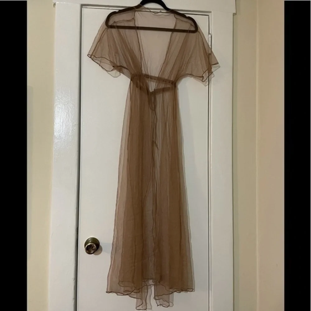 Sheer Tan beach‎ coverup one size fits most